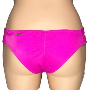 *5 for $25!* Victoria's Secret Pink Strappy Ruched Cheeky Swim Bikini Bottom S